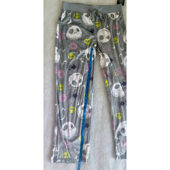 Disney Tim Burtons The Nightmare Before Christmas Gray Lounge Pants M Halloween - Picture 8 of 8